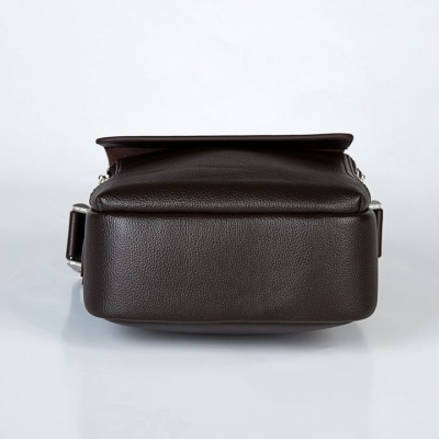 Torba POLO męska listonoszka ciemny brąz